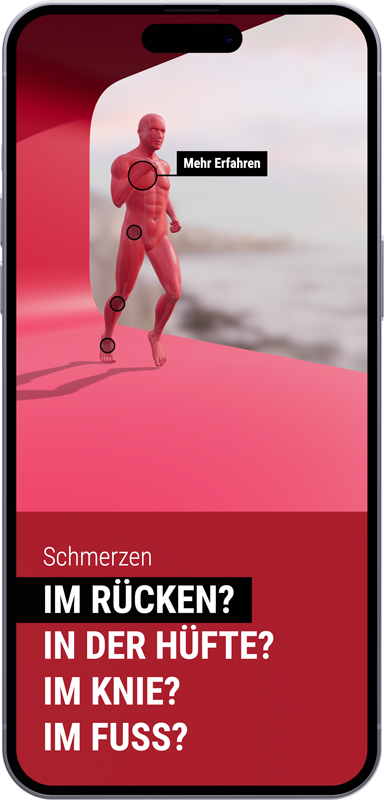 Screenshot vom Schmerzfinder von Möller Orthopädie-Schuh-Technik